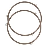 GLEAVI 2 Stück Mikrowellen Drehteller Ringe Kunststoff Unterstützung für Glasplatten Drehbare...