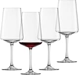 SCHOTT ZWIESEL Rotweinglas MioVino (4er-Set), moderne Weingläser für Rotwein,spülmaschinenfeste...