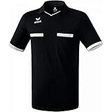 Erima Herren Saragossa Schiedsrichtertrikot, Schwarz/Weiß, L EU