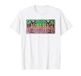 Laguna Beach California USA Nummernschild Grafik Neuheit T-Shirt