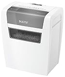 LEITZ IQ Home Partikelschnitt Aktenvernichter P4, 7-6 Blatt (70-80 g/m²), 15 Liter Abfallbehälter,...