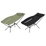 Jotekonoby Tragbarer Klappstuhl für Outdoor-Angeln und Camping, Rahmen aus Aluminiumlegierung mit...