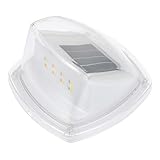 HOMSFOU LED Solar Wandleuchte für Außenbereich Leds Dekorative Gartenbeleuchtung Polykristallines...