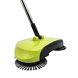 SHUIXIN Manuelle Push Kehrmaschine, Multifunktions Bodenbürste mit 360 Grad rotierender Schaufel,...