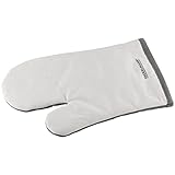 FACKELMANN 14298 Topfhandschuh, Backhandschuh, Baumwolle, Weiß-graue