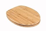 ADOB WC Sitz Klobrille Bambus dunkel Bamboo Natur, umweltfreundlich, warm, rostfreie...