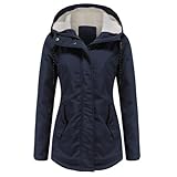 YYNUDA Damen Winterparka Dicker Warm Lang Wintermantel mit Fellkapuze Winter Jacke Outdoor Jacke...