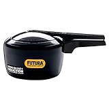 Futura Hawkins Schnellkochtopf, 3 l, harteloxiert, Induktionsgeeignet, klein, Schwarz