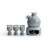 HEIMP 8-teiliges Sake-Set, chinesisches traditionelles Retro-Keramik-Sake-Becher-Set, Elegantes...