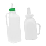 SOPOTUTU 2 Stück Teiliges Lämmer nuckelflaschen Robustem Kunststoff Tragbar mit Bissfestem Sauger...