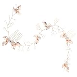IMIKEYA Strassbesetzter Haarkamm mit Doppelkamm Design für Braut Rostbeständiger Brauthaarschmuck...