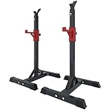 Verstellbarer Squat Stand Rack Hantel Rack Langhantelhalter Bankdrücken Rack, Geteilte Ständer...