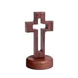 Floatdream Holzkreuz Set - Kreuz Figur, Standkreuz, Tischkreuz, Ornament für Schlafzimmer,...