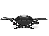 Weber Q2000 Gasgrill, 54 x 39cm Grillfäche, portabler BBQ Grill, 1 Brenner, mit ausklappbaren...