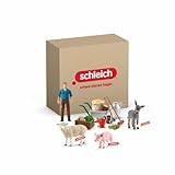 SCHLEICH Farm World | Farm World Bundle Tierset Tierfütterung 72287 | detailliertes Tiere Set mit...