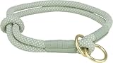 TRIXIE Hundehalsband - Soft Rope Halsband mit Zugbegrenzung - sehr robust und langlebig - S : 35 cm...