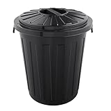 keeeper Maxi-Tonne mit Deckel, Polypropylen, 23 l, 36 x 42 x 36 cm, Mats, Graphit-Grau