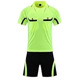 ARBOEE Fußball-Schiedsrichter-Set – inkl. Schiedsrichtertrikot und Shorts Trikot Herren...