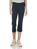Jockey Damen Active Cotton Stretch Slim Flare Capri Yoga-Hose, Dunkles Marineblau, X-Groß
