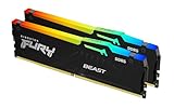 Kingston Fury Beast Schwarz RGB Expo 32GB 6000MT/s DDR5 CL30 DIMM Desktop Gaming Speicher Kit mit 2...