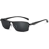 Vlook Stilvolle und tragbare Sport-Sonnenbrille aus reinem Titan, leicht und bequem, UV-Schutz, zum...