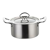 LABRIMP Doppelter Hot Pot mit Deckel Induktionsgeeignet Rostfrei Hitzebeständig für Haushalt...