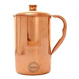 Ayurvedischer reiner Kupferkrug für die Gesundheit von Ayurveden, 1,5 Liter, einfacher...