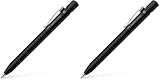Faber-Castell 144187 - Kugelschreiber GRIP 2011, Mine: M, Schaftfarbe: schwarz-matt (Packung mit 2)