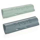 COM-FOUR® 2x Folienschneider - Alufolienabroller - Frischhaltefolienspender - Praktischer Halter...