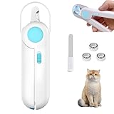 Uncle Yang Tier Nagelknipser mit LED Licht – Krallenschneider aus Edelstahl mit Feile &...