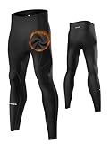 INBIKE Laufhose Herren Winter Thermo Sport Leggings Damen Atmungsaktiv Winddicht Kompressionshose...