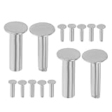 TOYANDONA Messergriffnieten aus Edelstahl 7 Paare mit Verriegelungsmechanismus für Sichere...