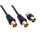 ALIDA SYSTEMS - 5 m Antennen-Koaxialkabel mit vergoldeten Steckern, RF-Koaxialkabel mit...