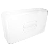 TIKODIDA Acryl Lebensmittelabdeckung Rechteckig mit Kuppeldeckel Transparente Kuchenhaube für...
