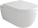 Alpenberger Spülrandloses Tiefspüler Hänge WC mit Nano Beschichtung | WC Deckel Soft Close &...