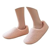 Viunychn Pantoffeln Damen plüsch Leder warm, 2025 Hausschuhe Damen Winter Warme Plüsch - Mit...