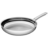 WMF Profi Bratpfanne Edelstahl 20 cm Induktion, Edelstahlpfanne unbeschichtet, Cromargan Edelstahl,...