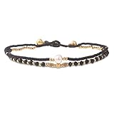 Made by Nami Surfer Fußkettchen mit Perlen Damen & Mädchen - Handmade Festival & Strand...