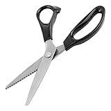 TOPINCN Zackenschere mit Dreieckiger Kante aus Edelstahl – Professionelles Schneiderwerkzeug –...