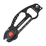 Folpus Multitool Aus Edelstahl, Taschen Utility Tool, 7 Funktionen für Reisende,