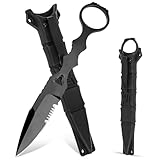 Fonyet Neck Knife Messer EDC Messer mit Kydex Scheide Outdoor Klein Messer 17cm Stiefelmesser...