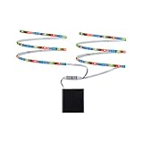 Paulmann 707.00 Function Mobil Strip 2x80cm RGB 1,2W 9V 6LR61 Weiß Metall/Kunststoff LED Lichtband...