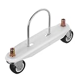 Gogogmee 2 Stück 2 Stück Heizkörper Lenkrollen mit U-Haken Weiß Langlebige Bodenhalterung für...