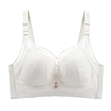 Necalisi Damen-BHS Weiß BH Damen Push Up, Spitze Ohne Bügel Shock Absorber Push Up BH Komfort T...