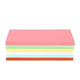 ewtshop® Moderationskarten, rechteckig, 200 x 100 mm, 250 St. 6 Farben, stabiles 180 g Papier