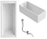 Schulte Badewanne Como 170x70 cm, Komplett inkl. Wannenträger und Ablauf, aus hochwertigem Acryl in...