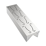 Grill Smoker Box - Chip Raucherbox aus Holz | Zubehör für Graue aus Edelstahl mit praktischem...