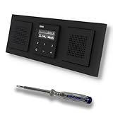 Gira Unterputz IP Internetradio 232003 + Bluetooth Komplett-Set mit 2 x Lautsprecher - E2 schwarz...