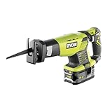 RYOBI 18 V ONE+ Akku-Säbelsäge RRS1801M (Hublänge 22mm, Leerlaufhubzahl 3.100 (min−1), ohne...