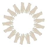 IMIKEYA 20 Stück Einweghandschuhe Klein Latex Rutschfest Küchen und Reinigungshandschuhe...